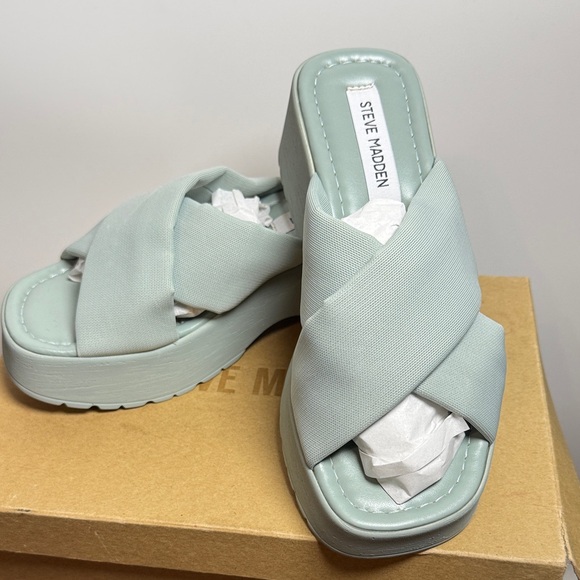 Steve Madden Sage Phoebe Platform Slides - Picture 2 of 5